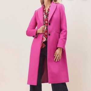 Ann Taylor Women's Wool Blend Chesterfield Coat